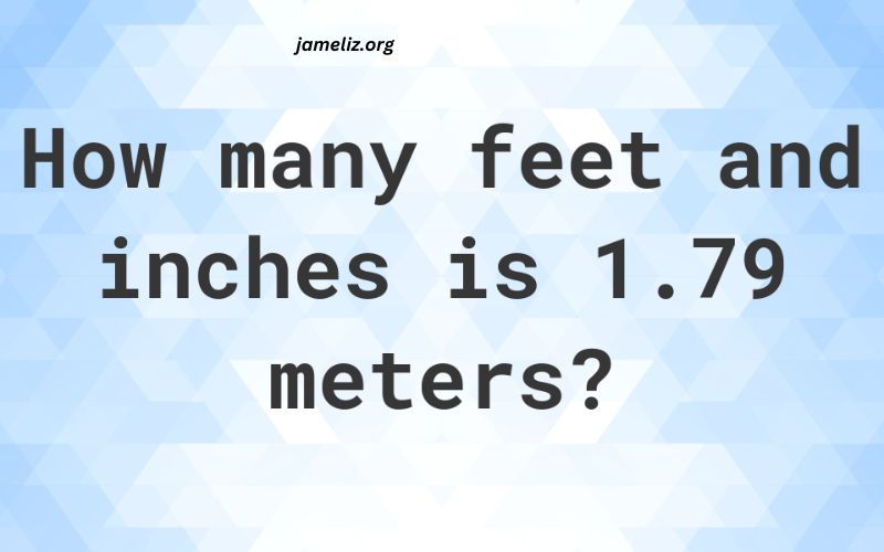 1.79 Meters in Feet